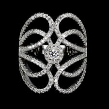 Bague En Argent Sterling 925 Ronde Simulée Cz Pierre Précieuse De 3Mm Taille 7