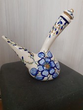 pichet catalan dit pourou (porro), carafe en faïence avec son bouchon , H 25 cm