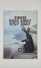 ORIGINAL CATALOGUE BROCHURE PUBLICITAIRE 20 PAGES BMW R100RS R100S R100/7 R75/7