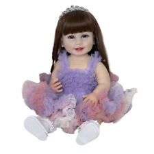 55cm Reborn Doll Full Body Silicone Vinyle Imperméable Bébé Nouveau - Né Poupée