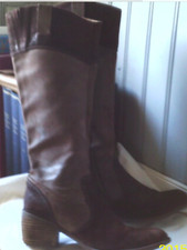 bottes KICKER'S daim bicolore brun .t 39. (N/G/V)