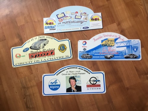 Lot plaques rallye jean - 4,