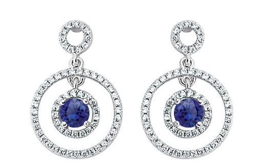 Argent sterling bleu blanc - et,