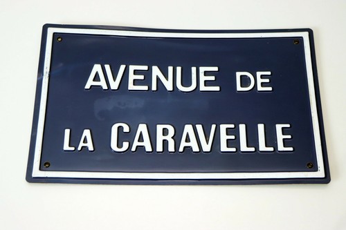 Plaque avenue caravelle - avenue,