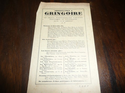 Publicite revue gringoire - publicite,