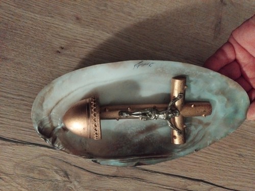 Ancien bénitier coquillage - en,