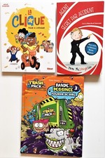 2 BD : The TRASH PACK POURRIR de RIRE- LA CLIQUE + 1 LIVRE AGENT SECRET 9/12 ans