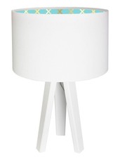 Lampe De Table Rétro Blanche
