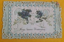 cpa fantaisie gaufrée à Volet Soyez Bonnes Messageres 