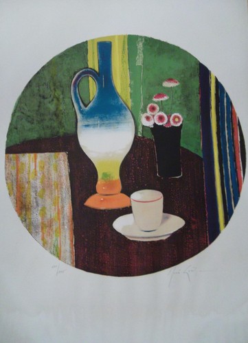 Lithographie rené genis - de,