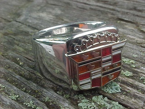 1950s cadillac crest silver - 1950s,
