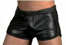 Shorts En Cuir De Mouton Doux