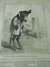 Typo Caricature 1873 - L'Ane