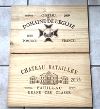 2 estampes couvercles. caisse vin