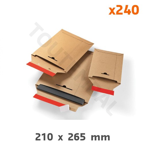 Pochette carton adhésive