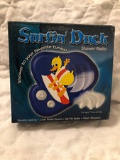 Excalibur Surfin’ Duck Shower Radio-Brand New in the Box Water Resistant