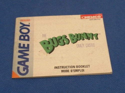 Notice seul nintendo gameboy - notice,