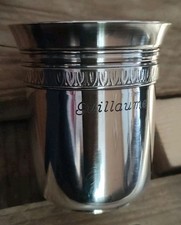 Timbale métal argenté ( Id. Jean Després, Ercuis, Christofle, ...) "Guillaume"