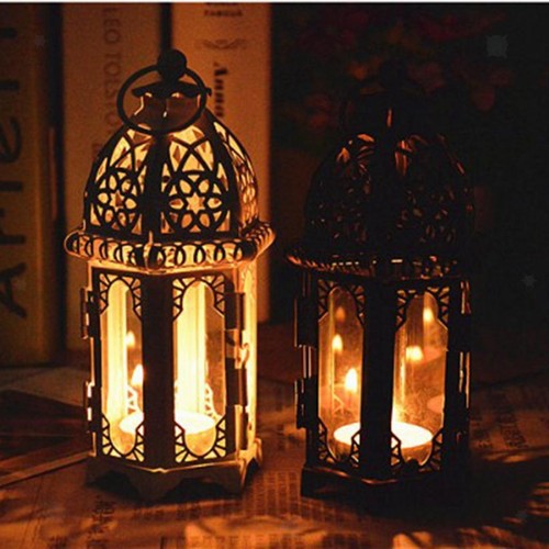 Porte bougies marocain fer - porte-bougies,