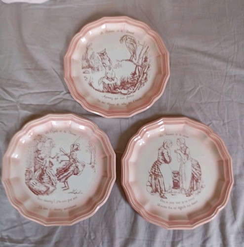 Rare assiettes par granville - assiettes,