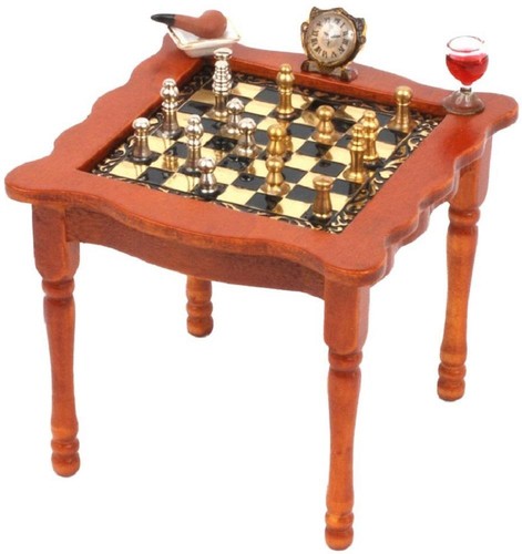 Poupées maison noyer échecs - maison,