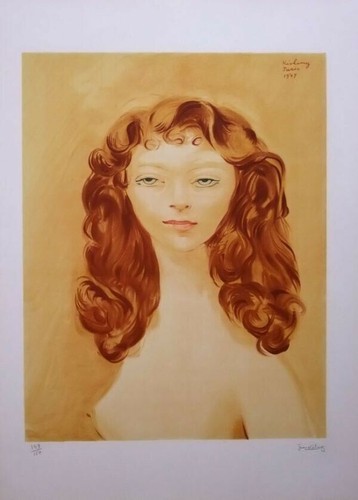 Lithographie moise kisling - lithographie,