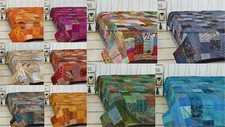 Vintage soie patchwork kantha - patchwork,