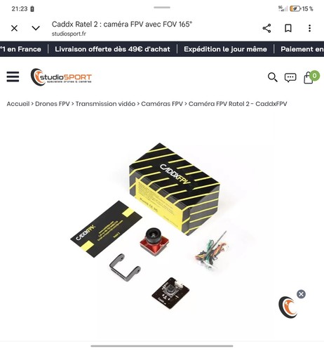 Camera fpv caddx rattle - fpv,