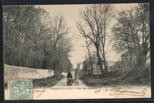 Cpa verneuil o rue - cpa, /s.-et-o.,
