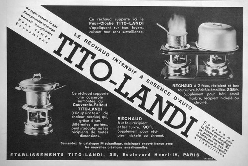 Publicité 1933 tito landi - tito,