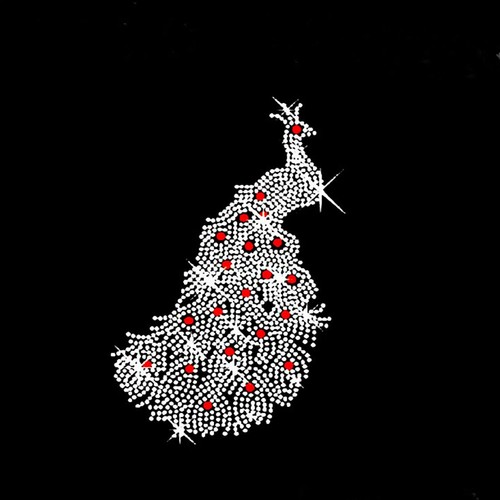 Peacock transfert strass - peacock, de