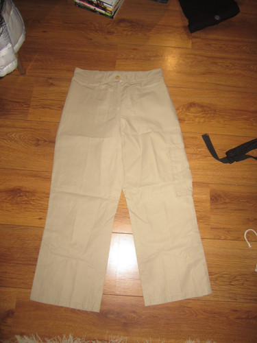 Pantalon pantacourt beige - pantacourt,