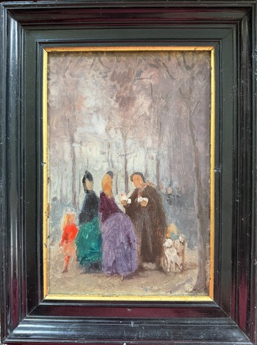 Tableau ancien impressionniste - tableau,