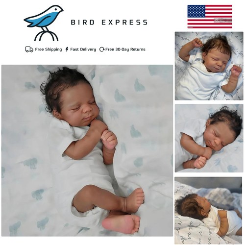 Inch reborn baby doll black - 18,