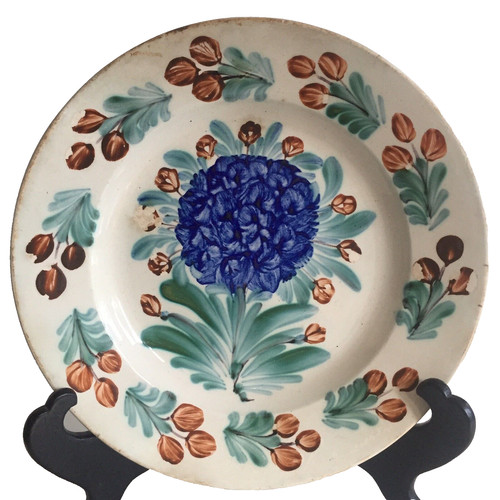 Assiette gien geoffroy décor - gien,