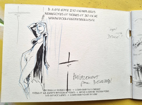 Croquis tessa dedicace - bd,