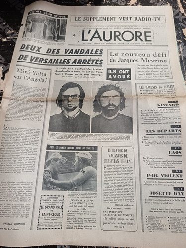 Journal aurore juillet - l'aurore, 1