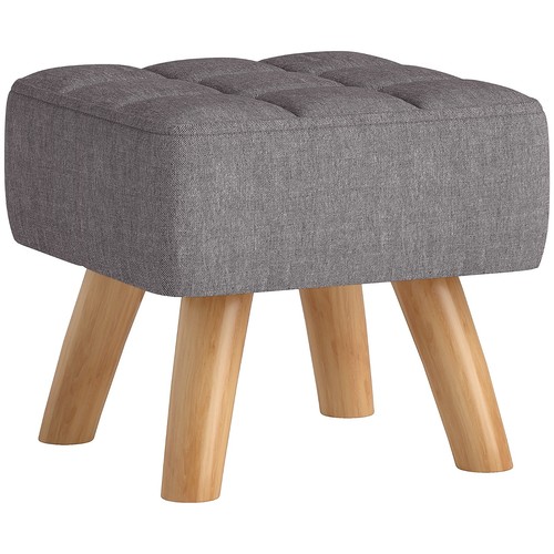 Repose pieds ottoman gris - ottoman,