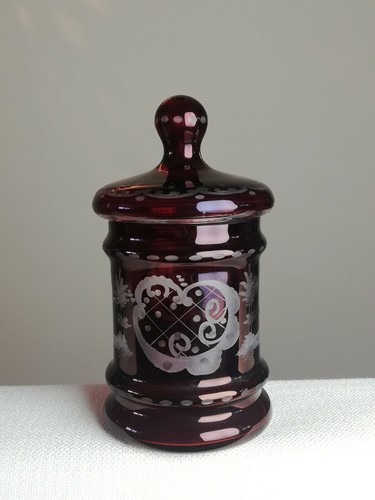 Pot ancien cristal - pot,
