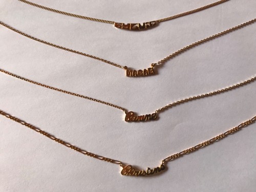 Collier plaqué avec - plaqué-or,