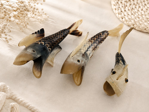 Lot poissons sculptés - 🐟,