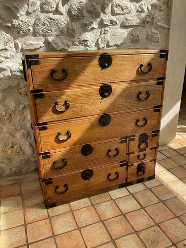 Meuble japonais ancien tansu - meuble,