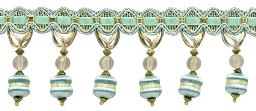 Galon franges perles - À,