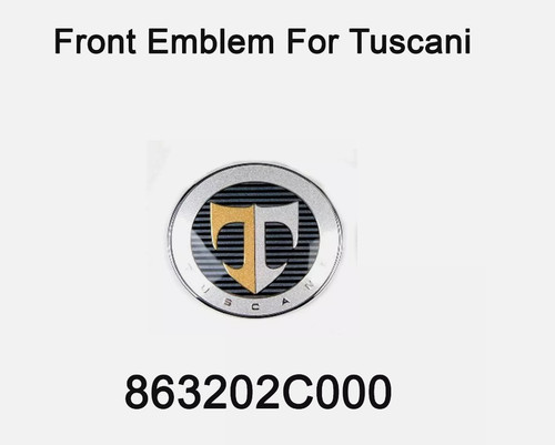 Oem front hood top - front, emblem