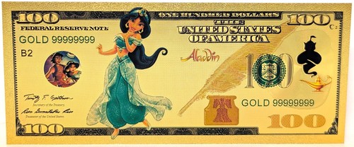 Note plaqué 24k de - en,