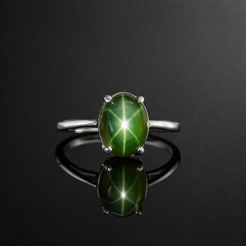 Bague émeraude argent 925 - Émeraude,