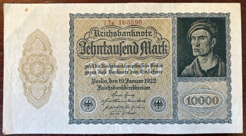 Billet allemand 1922 10 - -,