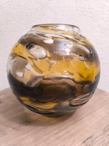 Vase boule style - borske, sklo/