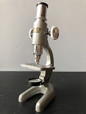 Vintage Ancien Petit Microscope OPTICO PARIS boîte Jouet École Science Labo