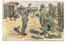 MILITAIRE - GUERRE 1914 - ILLUSTRATION GABARD - LE CANTONNEMENT DE REPOS